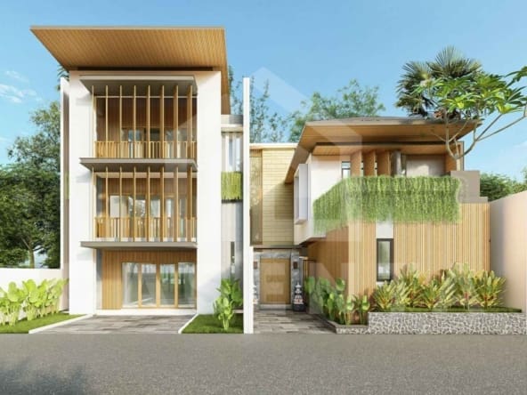 Facade of stunning 3 bedroom freehold villa in Ubud