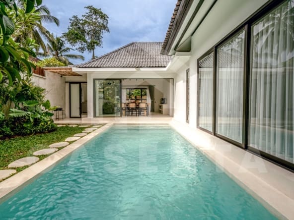 Outdoor area inside beautiful 2 bedroom villa in Ubud