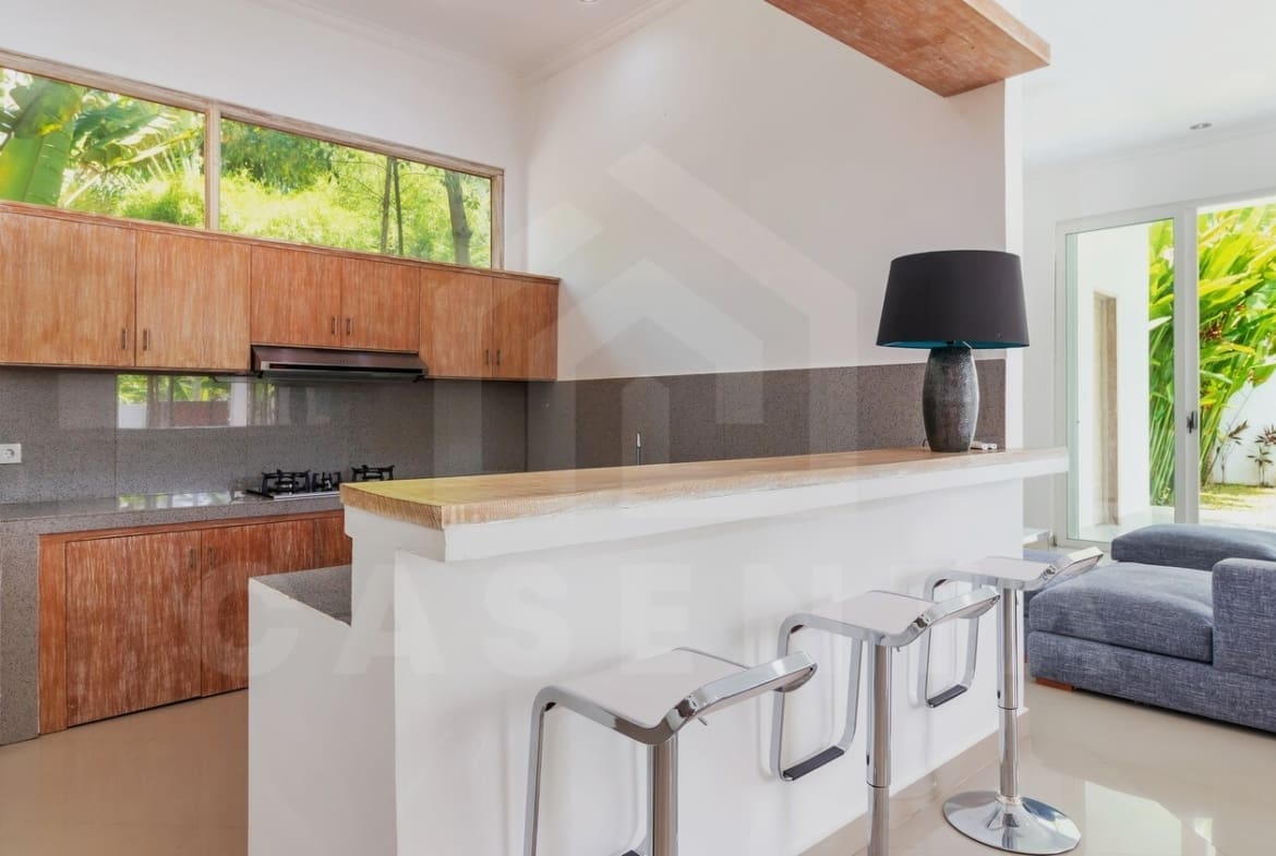 Kitchen inside beautiful 3 bedroom villa in Ubud