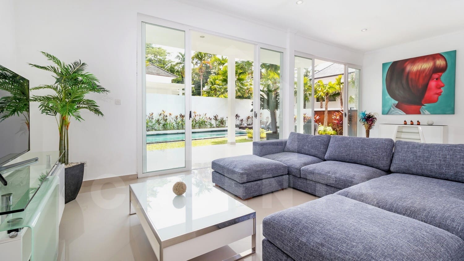 Living area inside beautiful 3 bedroom villa