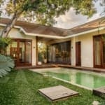 Outdoor area inside 3 bedroom villa in the heart of Sanur