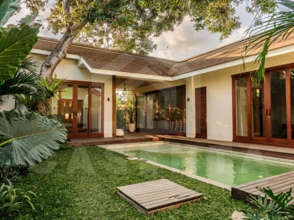 Outdoor area inside 3 bedroom villa in the heart of Sanur