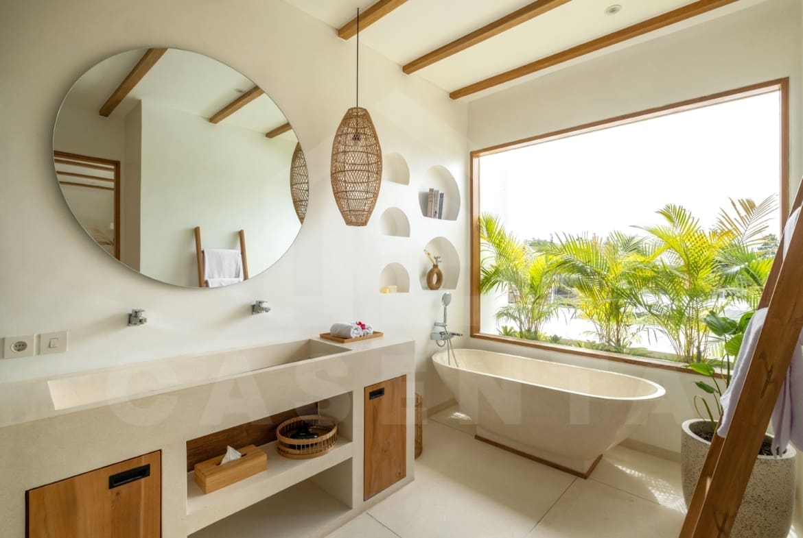 Bathroom inside a 3 bedroom villa for investment in Bingin