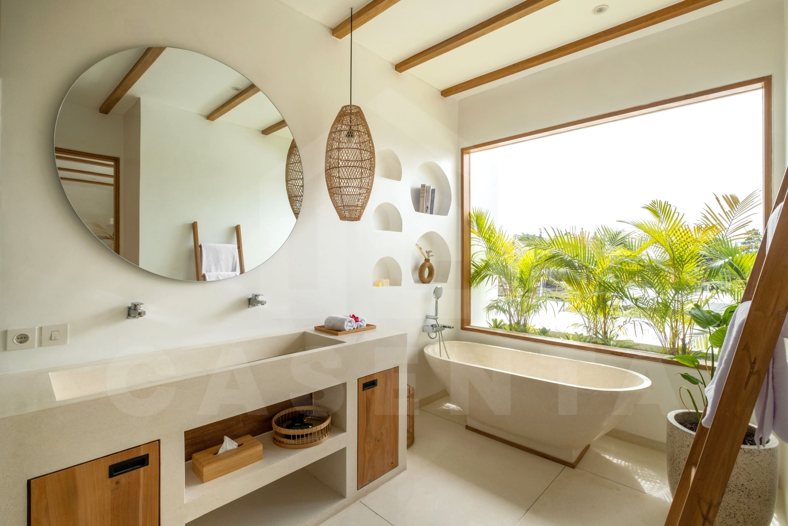Bathroom inside a 3 bedroom villa for investment in Bingin