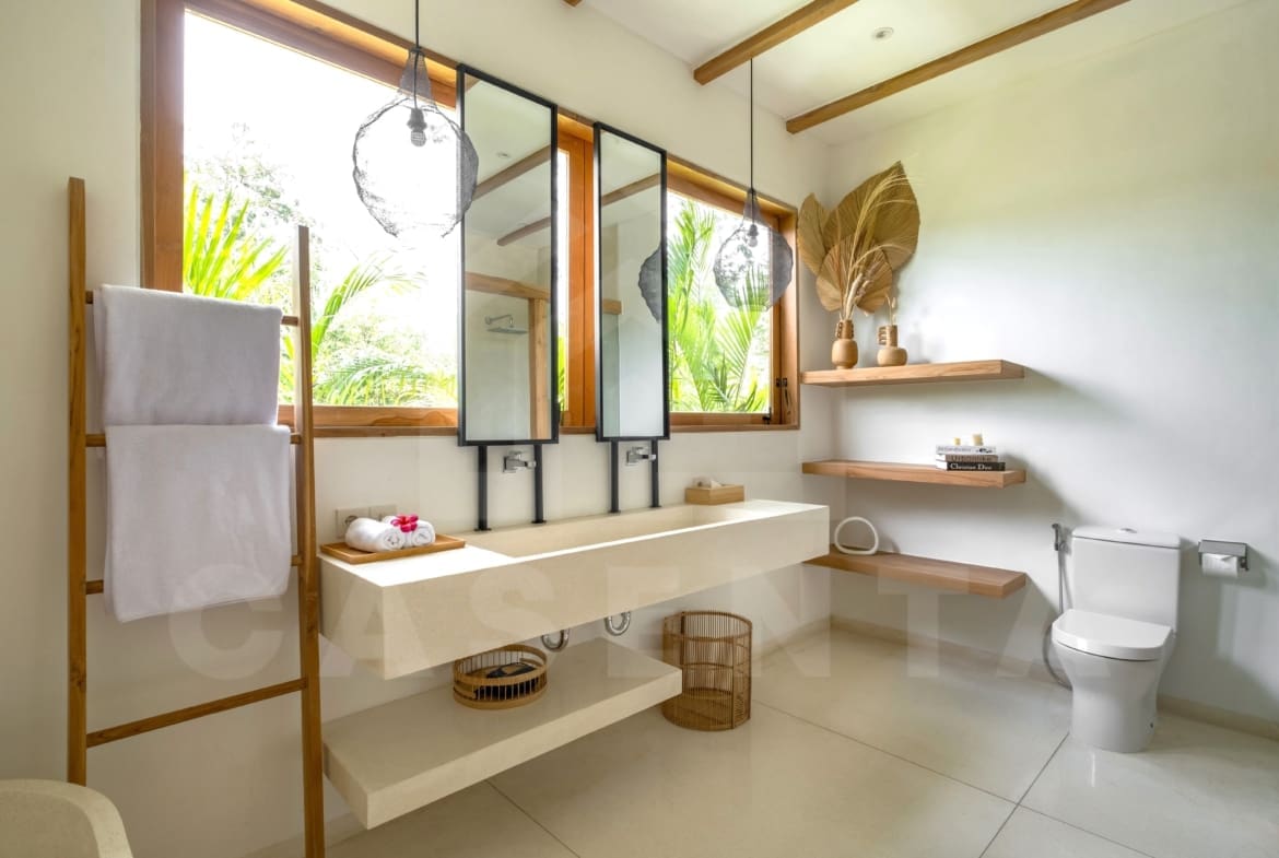 Bathroom inside a 3 bedroom villa for investment in Bingin