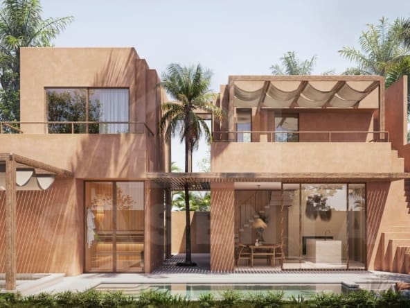 Outdoor area inside 2 bedroom villa in Nyang Nyang