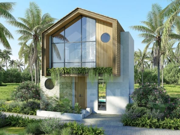 Facade of an attractive 1 bedroom villa in Pererenan