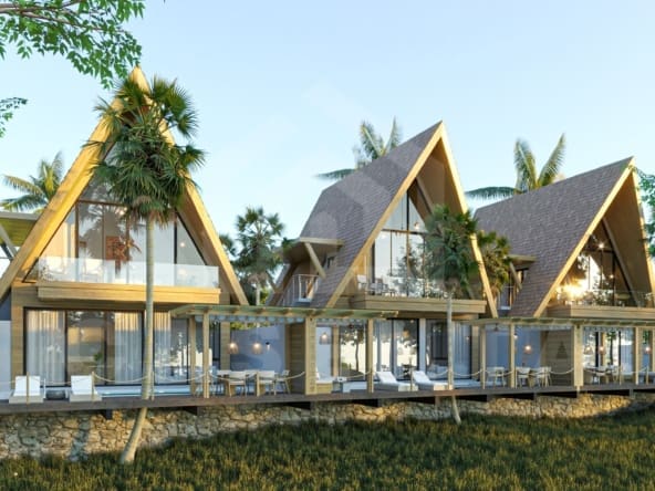 Back view of an exclusive 2 bedroom villa in Uluwatu