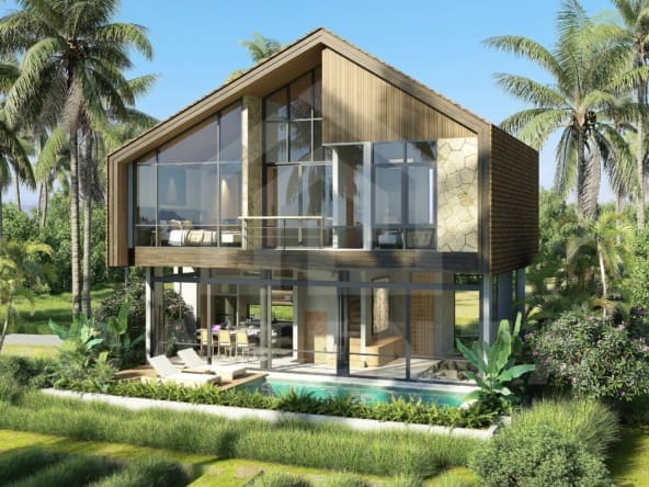 Outdoor area inside a 2 bedroom villa in Pererenan