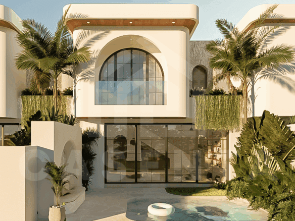 Facade of charming 1 bedroom villa for investment in Bingin