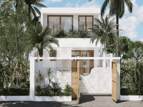 Facade of exclusive 2 bedroom villa in Balangan